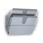 Flexiplus horizontal leaflet holder, 2 clear compartments — Photo 1
