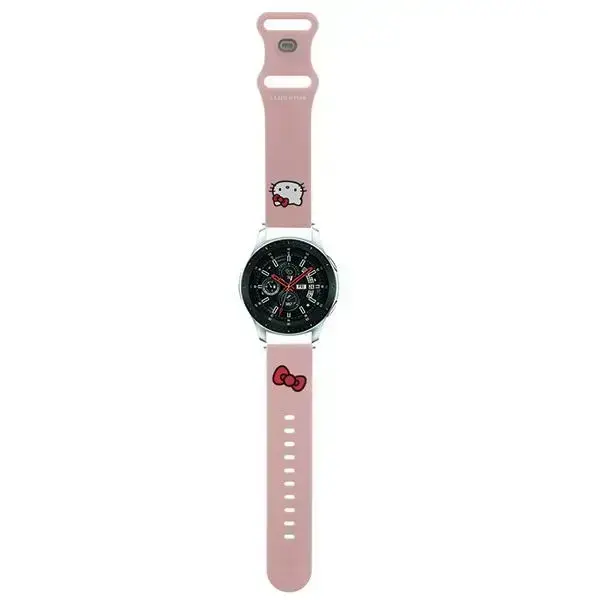 Универсальный ремешок Hello Kitty 22mm Silicone Kitty Head Розовый