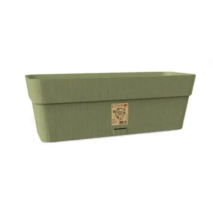 Lillekast koos alusega Ethica 50x18x17cm roheline