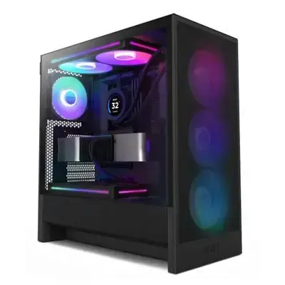 NZXT H5 Flow RGB - vidēja izmēra korpuss - paplašināts ATX