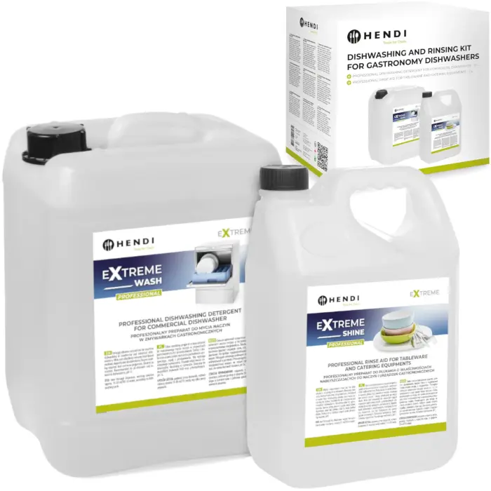 Hendi Detergent and Rinse Aid Set for Professional Dishwashers 10L + 5L