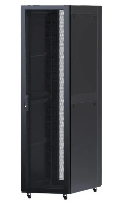 XtendLan 42U/800x1000 stojanový, чёрный, perforované dveře a záda, nosnost 2400kg