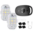 Wireless 7-colour led strobe light with 2 remote controls (warning lights) — Photo 11