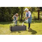 Rectangular Flower Bed Border Maple Trough 106x52x32cm, Grey — Photo 2