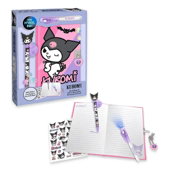 Hello Kitty Kuromi Diary + Magic pen