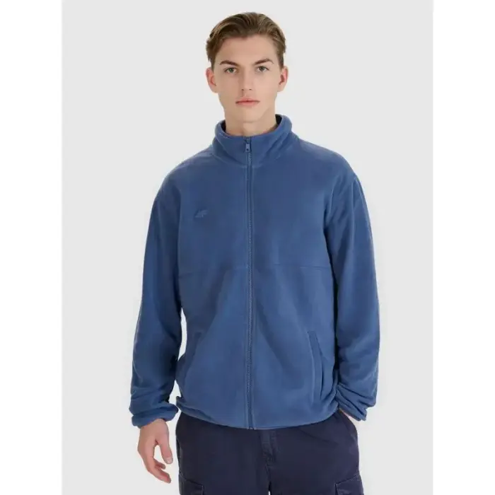 Regular fleece with stand-up collar men's 4F 4FRMM00TFLEM371-31S - Size: L