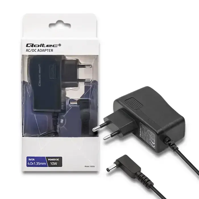 Qoltec Plug-in Power Supply 10W | 5V | 2A | 4.0*1.35