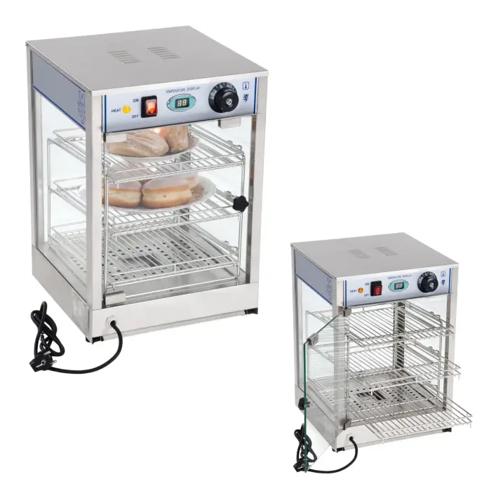 Heated display showcase 850W, width 35.5 cm