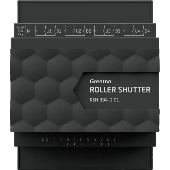 GRENTON ROLLER SHUTTER x4 module, DIN, TF-Bus