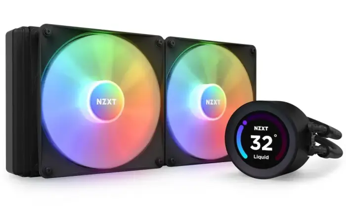 NZXT vodní aušintuvas Kraken 280 ELITE RGB / 2x140mm RGB fan / 4-pin PWM / LCD disp. / 6 metų