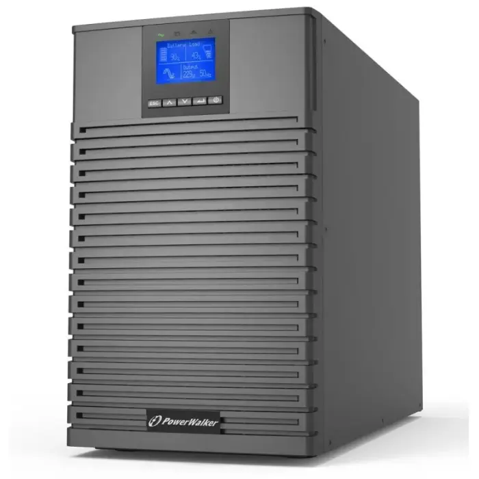 Источник бесперебойного питания POWER WALKER UPS ON-LINE VFI 3000 ICT IOT PF1 1/1 фаза, 3000ВА, USB/RS232, 8x IEC C13 + 1x C19, C120EPO