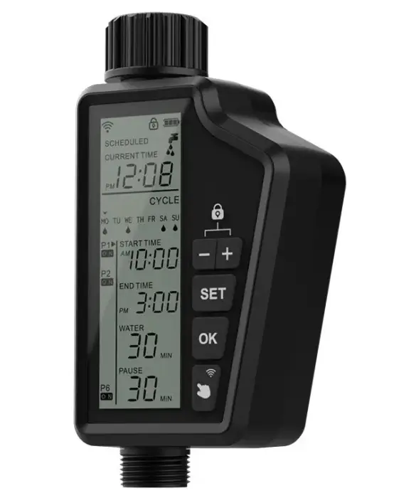 IMMAX NEO LITE SMART zavlažovací ventil, Wi-Fi, IP65, black, TUYA