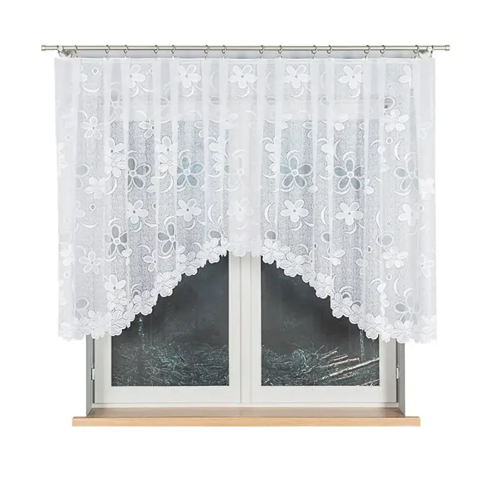 Sheer curtain Renata 300x130 cm, white, jacquard