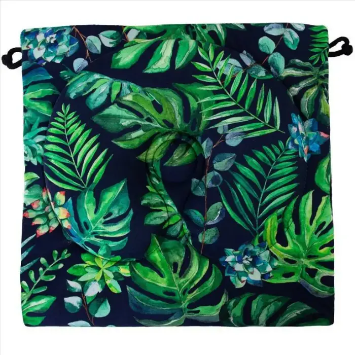 C-PAD Pressure-Reducing Pad 35x75 Botanical Leaves Navy Green