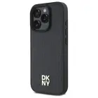 DKNY iPhone 16 Pro 6.3" Hard Case - Black Repeat Pattern Stack Logo MagSafe — Photo 2