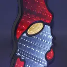 MIRROR DECORATION WITH LED DIODES INFINITY MIRROR EFFECT DWARF — Photo 3