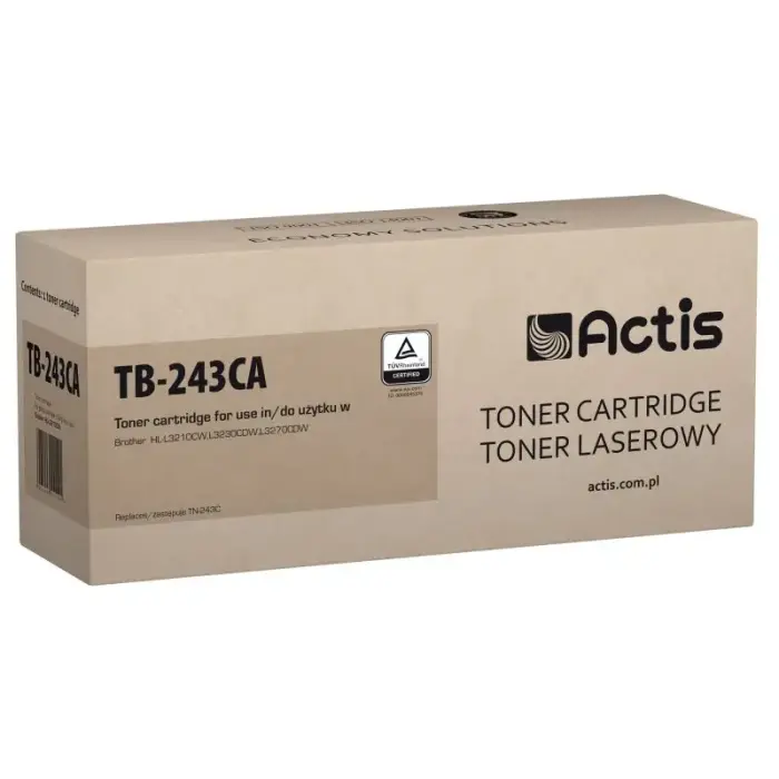 Actis TB-243CA toners (aizvieto Brother TN-243C; standarta; 1000 lapas; zils)