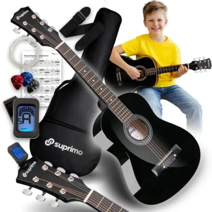 Akustinė gitara SUPRIMO JRA SET BK 1/4, juoda