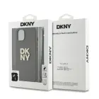 DKNY PU Leather Stack Logo Wrist Strap maciņš iPhone 13 Green — Foto 4