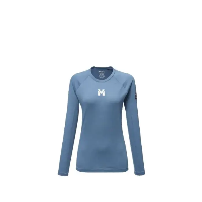 MILLET W TRILOGYOOL TS LS футболка синяя - Размер: S