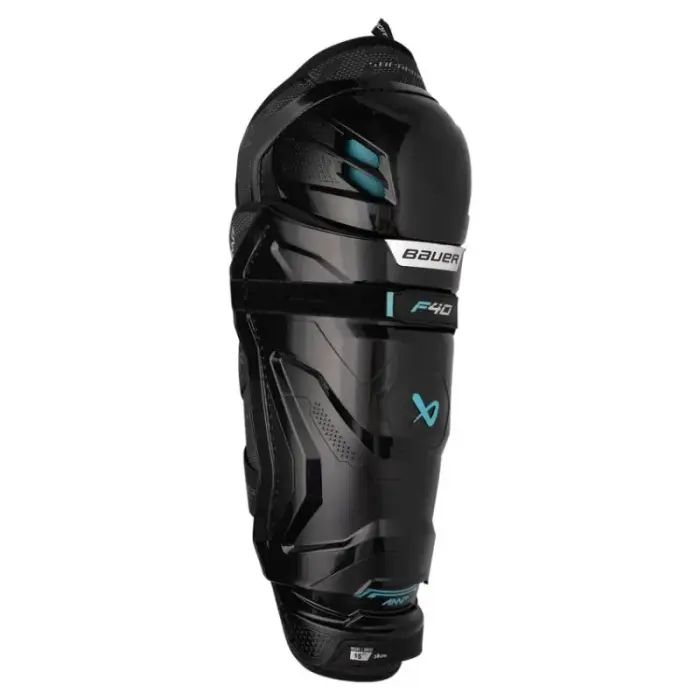 Bauer Supreme F40 Intermediate hockey shin guards, size 13"