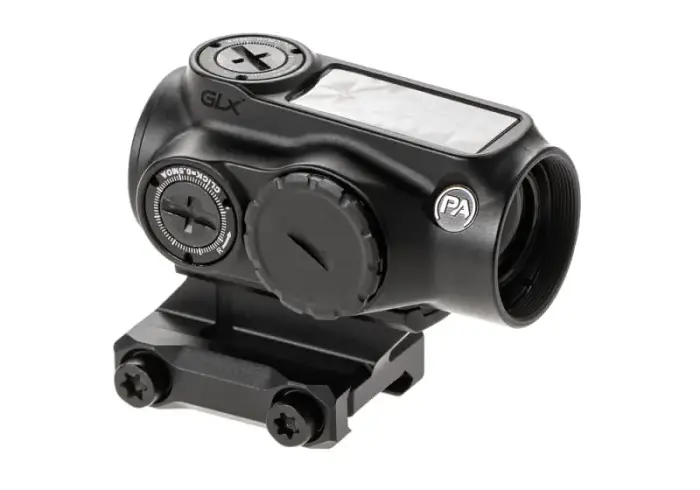 GLx MD-21S Push Button 21mm Microdot with AutoLive ACSS-CQB Red Dot Reticle – Black