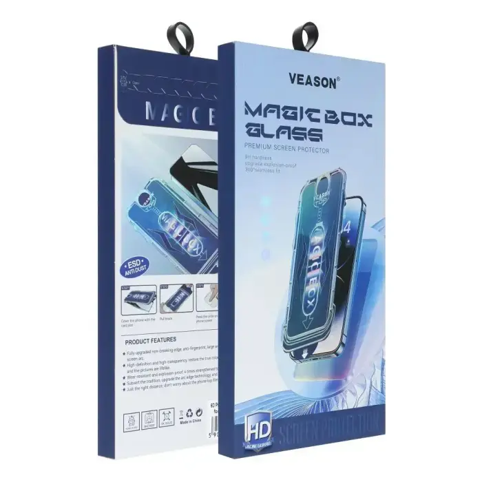 6D Pro Veason Easy-Install Glass + Applicator - for Iphone 18 Pro black