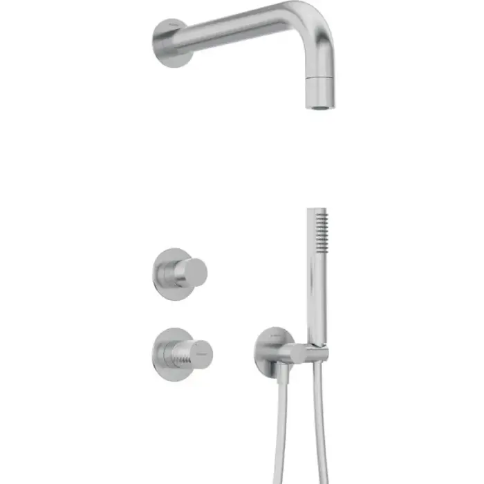 Concealed shower set with hand shower