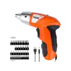Cordless screwdriver set 45 el bits case — Photo 10