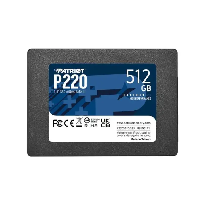 SSD PATRIOT P220 512GB SATA3 2.5"