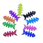 Fish-shaped headphone cable wrap - white — Photo 4
