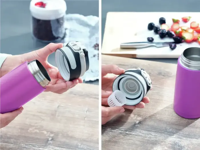 LEIFHEIT Termokrūze Flip 350ml violeta Foto 3