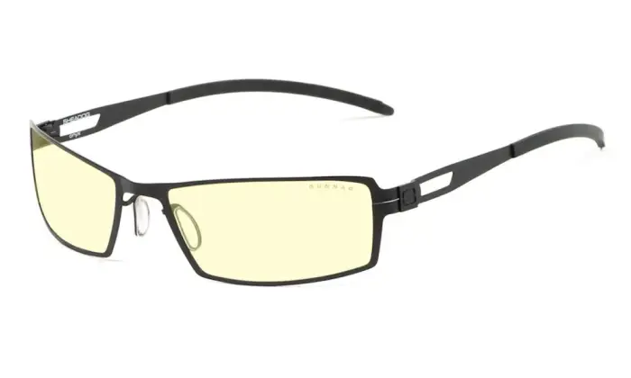 GUNNAR biroja/spēļu brilles SHEADOG ONYX * dzintara lēcas * BLF 65 * GUNNAR focus
