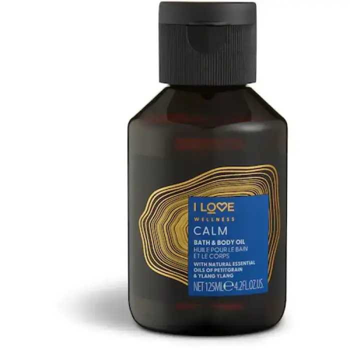 I Love, Wellness Calm, E vitamīna, mitrinoša, lavandas, ķermeņa eļļa, 125 ml