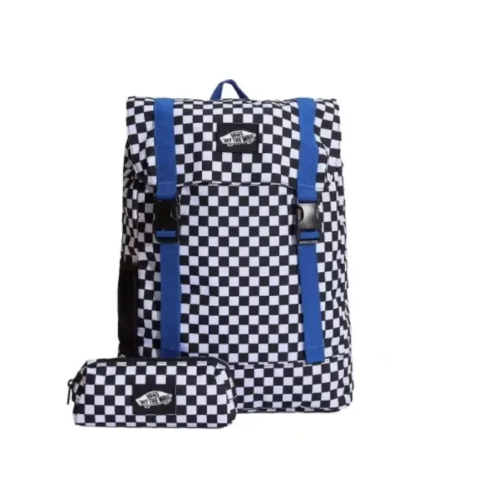 Vans Utility Backpack Checkerboard + Checkered Pencil Case - VN000PSFY281, size UNIWERSALNY