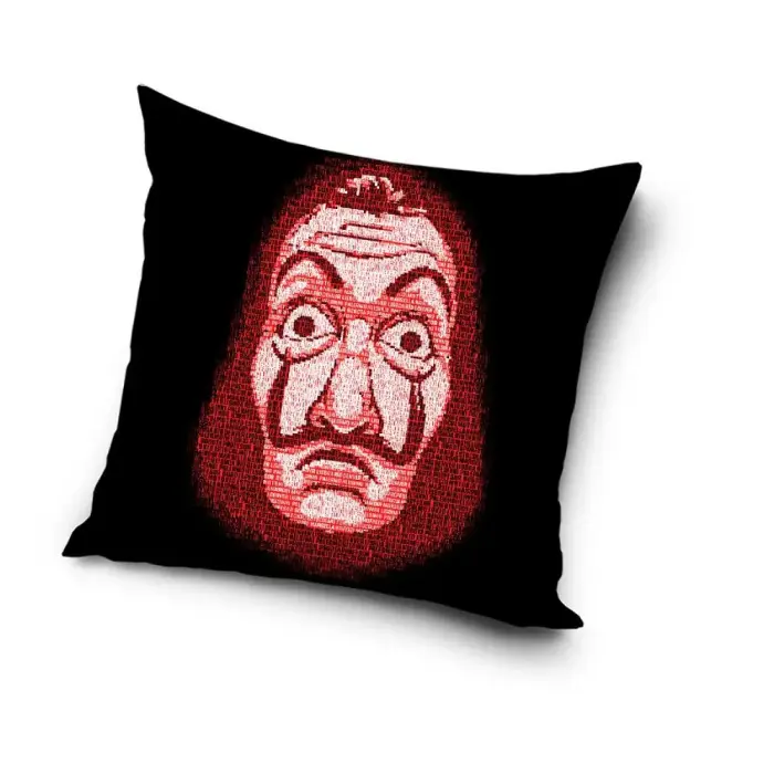 Декоративная наволочка 40x40 cm Money Heist Black Red C24
