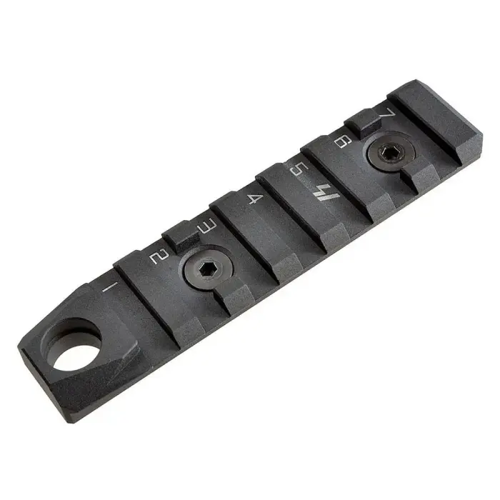 Strike Industries - LINK KeyMod & M-Lok bėgelis 7 lizdai QD - Juodas