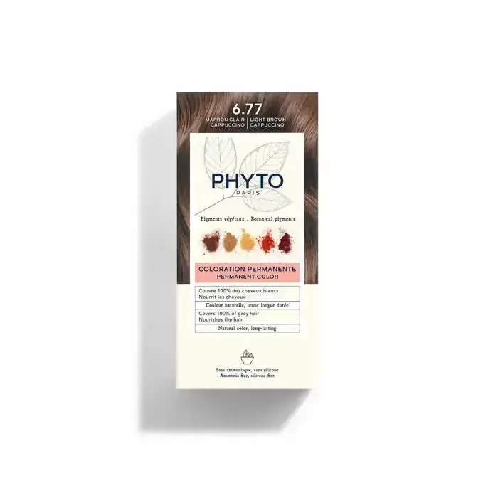 Phyto Matu Krāsa By Phytocolor 6.77 Gaiši Brūna Kapučīno 180g