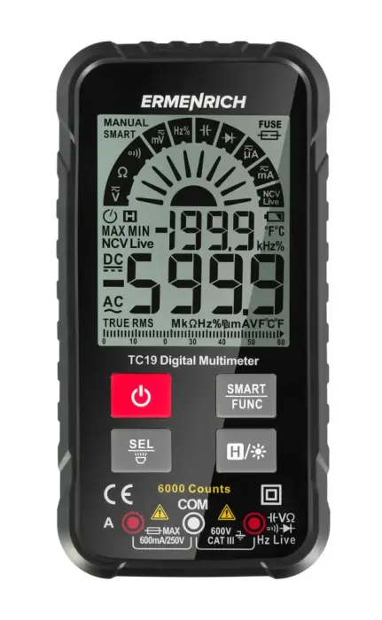 Ermenrich Zing TC19 Digital Multimeter Foto 3