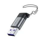 Acefast J8 USB-C - USB-A Adapter - Gray — Photo 2