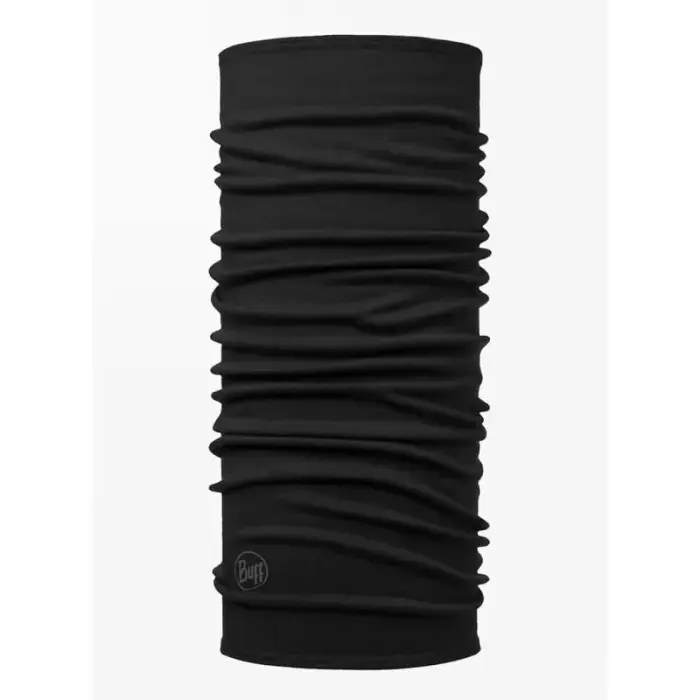 BUFF MERINO MIDWEIGHT SOLID BLACK bandana