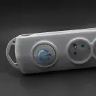 Qoltec Surge protector | 8 sockets | 3m | Grey — Photo 12