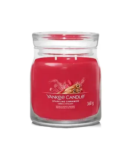 Yankee Candle Sparkling Cinnamon Signature keskmine küünal 368 g