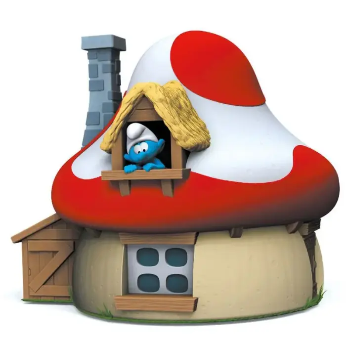 Smurfs mushroom house money box фигурка 15cm