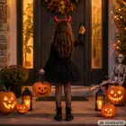 Disguise costume devil devil halloween — Photo 6