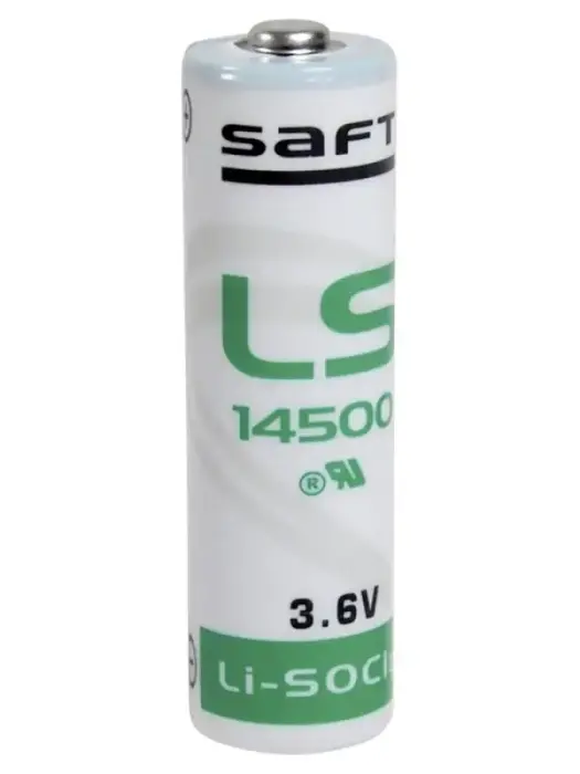 SAFT LS 14500 STD li-Ion cell 3.6V, 2600mAh