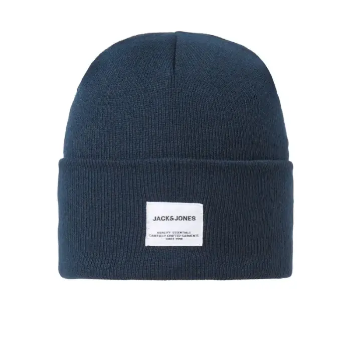 Jack&Jones JACLONG KNIT BEANIE12150627 NAVY BLAZER - Rozmiar: uniwersalny