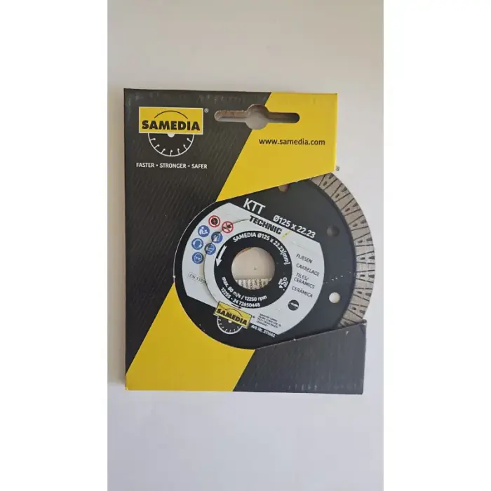 Samedia KTT Technic 125 x 22,23 mm dimanta griešanas disks płytek i ceramiki