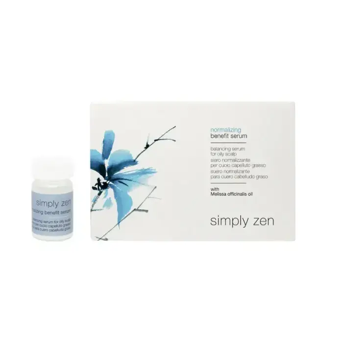 Komplekt, Simply Zen, Normaliseeriv, Peanahale jäetav hooldusseerum, Tasakaalustamiseks, 12 tk, 5 ml