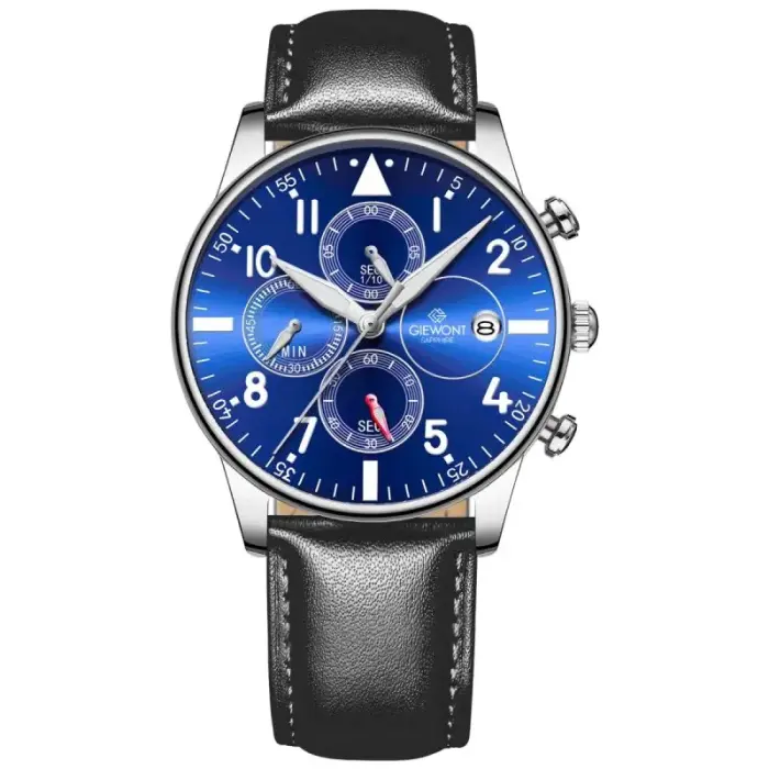 Meeste kell Giewont Chronograph Sapphire Black and Blue GW5630-A3